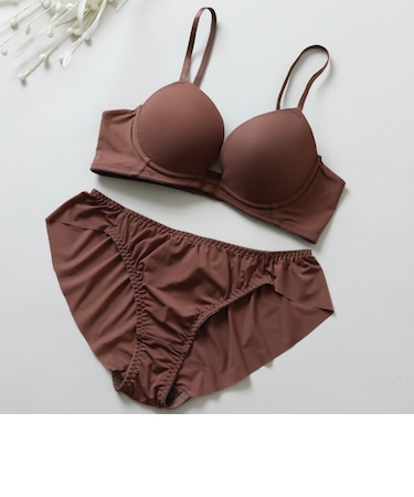【B~Dカップ】華奢Tカップブラ&ショーツ