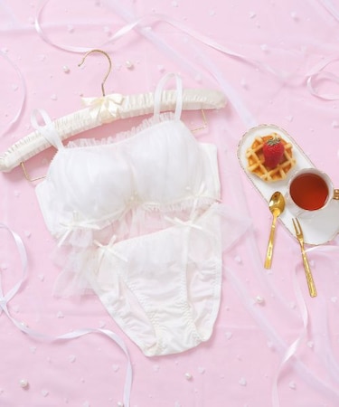 girly frill tulle ブラ&ショーツ
