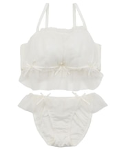 【EFカップ】girly frill tulle ブラ&ショーツ