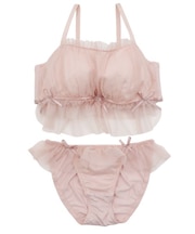 【EFカップ】girly frill tulle ブラ&ショーツ