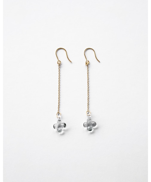 ピアス アジサイ グレー