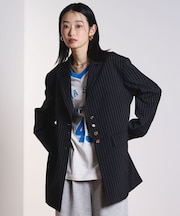 STRIPE TAILORED JACKET