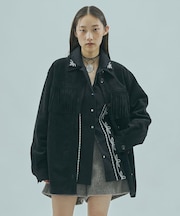 FAKE SUEDE FRINGE JAKET