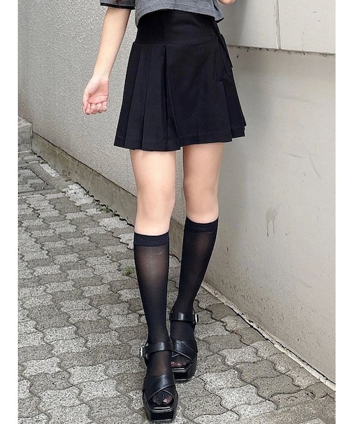 プリーツミニスカパン
