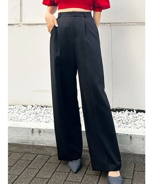 basicストレートパンツ