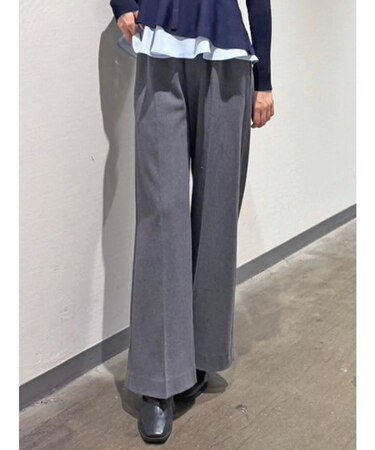 フェイクウール折返しベルトパンツ