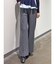 フェイクウール折返しベルトパンツ