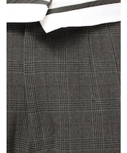 フェイクウール折返しベルトパンツ