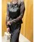 LADYシフォンペプラムドレス