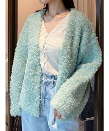 【WEB限定】ループヤーンセッケツニットブルゾン
