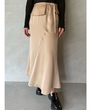ラペルベルトセットナローフレアスカート