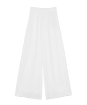 タイルパターンレースワイドパンツ