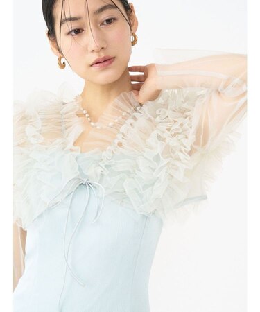 LADYチュールボレロキャミワンピース