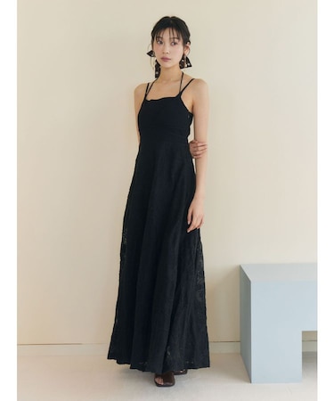 メッシュコンビニットドッキングワンピ-ス