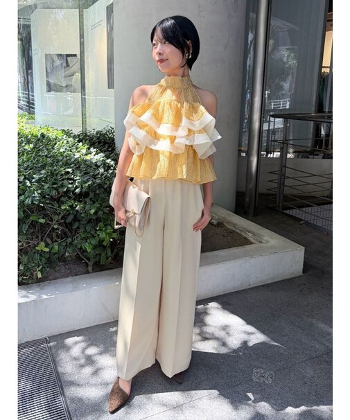 LADYアメスリハイネックパンツドレス