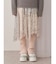 お花のリブニットパンツ