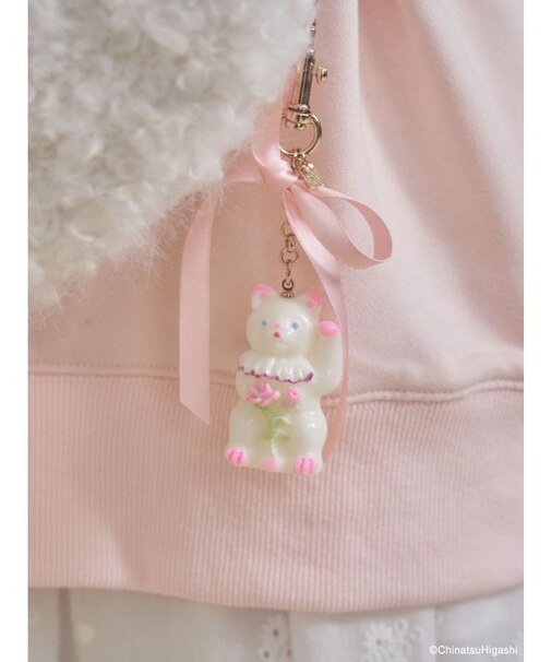 New Wave Sugar cat ribbon charm