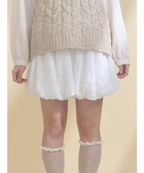 くしゅっとレースかぼちゃパンツ