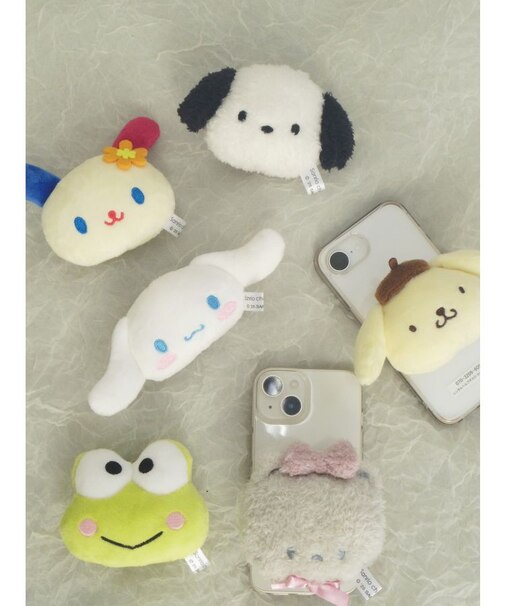 もこもこウサハナスマホグリップ