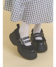 frill mary jane metal sneakers