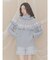 bear yoke knit tops