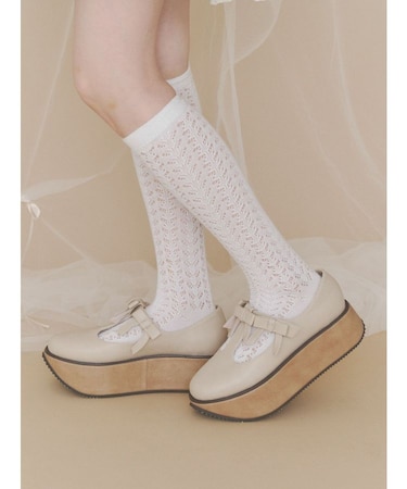 ribbon tstrap shoes