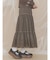 lace ribbonギャザースカート