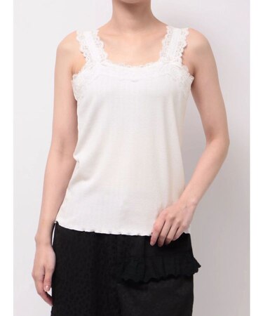 lace frame camisole tops