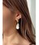 シェルフラワーメタルピアス
