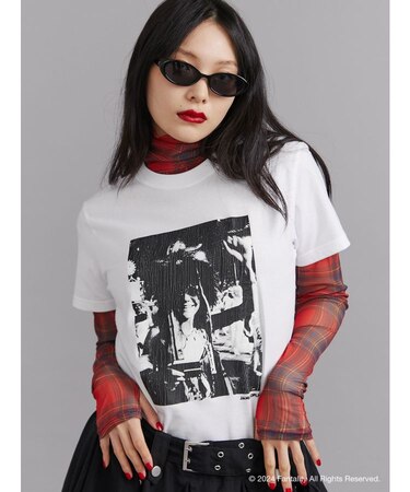 【JANIS】Distressed photo print t-shirts【コラボ】