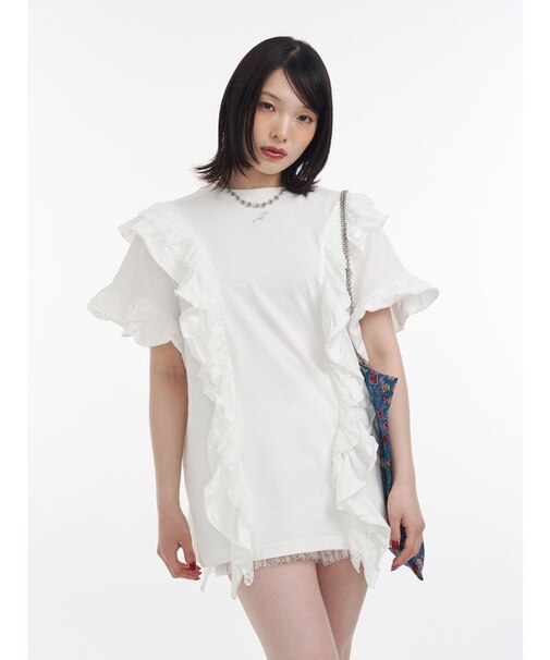 フリルドッキングルーズTシャツ