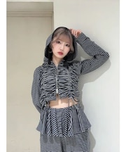 ギャザージップフーディ【セットアップ対応】