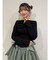 オフショルギャザーカットソー