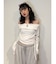 オフショルギャザーカットソー