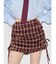 サイドギャザーミニスカパン