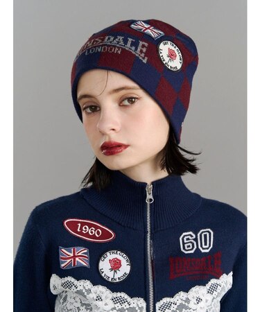 【LONSDALE×jouetie】チェッカービーニー