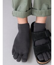【Tabio MEN】デオセル/五本指スニーカー丈ソックス