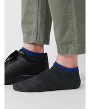 【Tabio MEN】定番／サポート入り2枚重ねスニーカー丈ソックス(25.0～27.0cm)