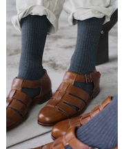 【Tabio MEN】定番/綿混2×2リブソックス(27.0~29.0cm)