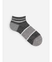 【Tabio MEN】さらっとやわらか綿麻引き揃えボーダースニーカー丈ソックス