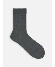 アンチピリング梳毛リンクスケーブルショートソックス