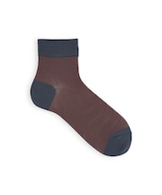 【Tabio MEN】消臭+COOLMAX配色メッシュショートソックス