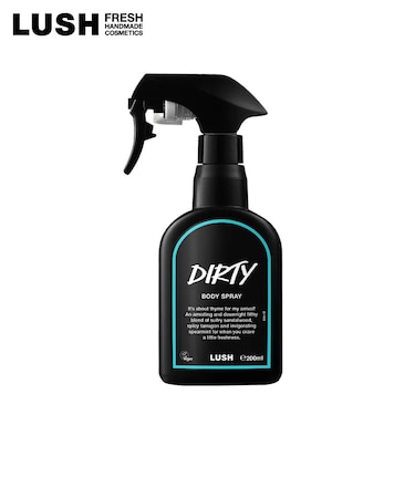 公式 LUSH Dirty ボディスプレー ボディミスト フレグランス ミント サンダルウッド ラベンダー ヴィーガン 自然派 ギフト プレゼント ラッシュ