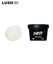 公式 LUSH Dirty シェービングクリーム 髭剃り シェービング 保湿 しっとり シアバター はちみつ 天然由来 ハンドメイド プレゼント ギフト 自然派 ラッシュ