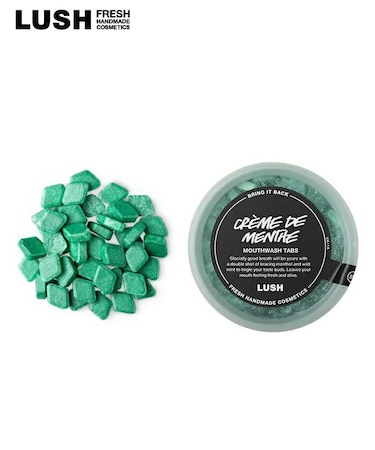 公式 LUSH クレームドマント マウスウォッシュ タブレット型 デンタルケア 携帯用 ミント 口臭対策 清涼感 ヴィーガン 自然派 ラッシュ
