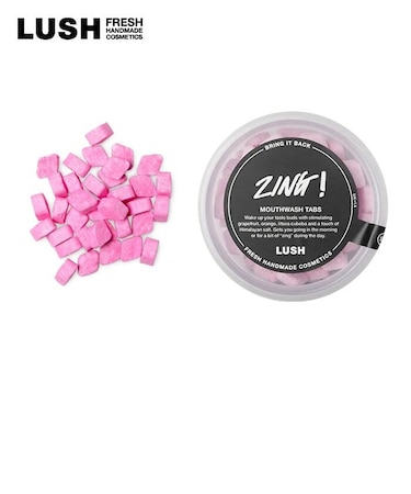 公式 LUSH ジング! マウスウォッシュ タブレット 携帯用 デンタルケア 口臭対策 柑橘 清涼感 ヴィーガン 自然派 ギフト プレゼント ラッシュ