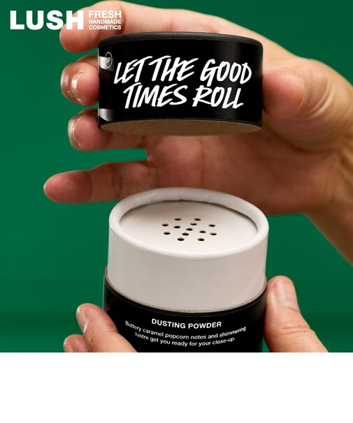 LUSH 毎日が晩餐 ダスティングパウダー ボディパウダー 人気 かわいい ヴィーガン コスメ ラッシュ 公式