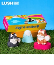 LUSH 富士山&柴犬 ギフト 日本限定 バスボム 入浴剤 バニラ ハンドメイド ヴィーガン 自然派 コスメ ラッシュ 公式
