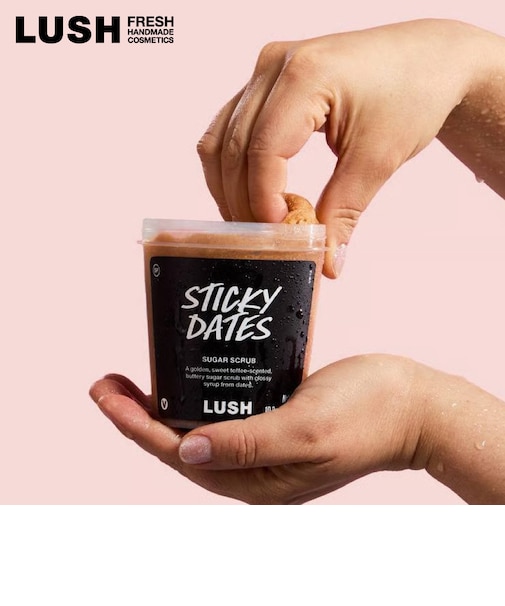 LUSH スティッキーフルーツ ボディスクラブ プレゼント シュガー カカオバター オーガニック ヴィーガン コスメ ラッシュ 公式