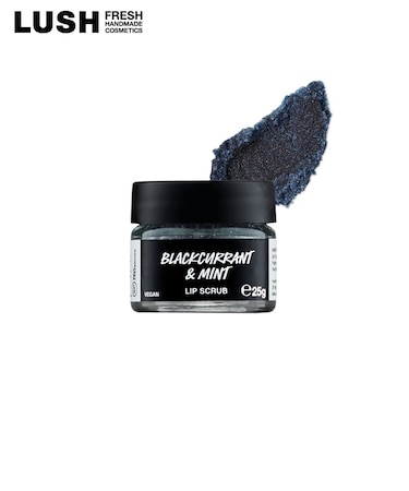 LUSH クールブラック リップスクラブ リップケア シュガースクラブ ペパーミント ベリー 角質除去 保湿 手作り コスメ プチギフト プレゼント 誕生日 お礼 唇 縦じわ カサつき 砂糖 スクラブ 角質ケア 唇ケア 公式 ラッシュ